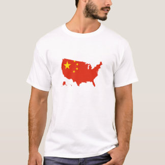 米国米国の中国の中国のな旗 Tシャツ