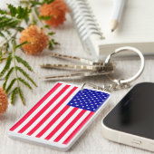 米国米国国旗のアクリルキーホルダー キーホルダー (正面右)