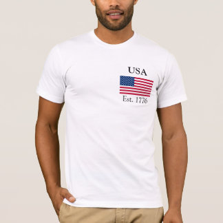 米国米国東部標準時刻。 1776年 Tシャツ