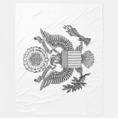 米国素晴らしの印 フリースブランケット (正面)