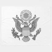 米国素晴らしの印 フリースブランケット (正面(横))