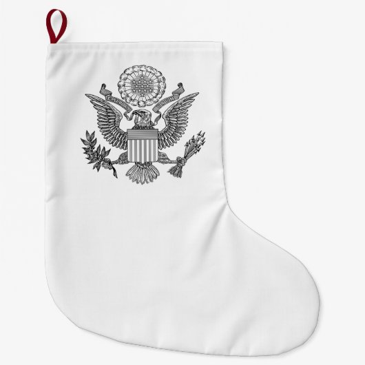 米国素晴らしの印 ラージクリスマスストッキング (正面)