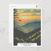 米国素晴らしスモーク山脈国立公園 ポストカード (正面/裏面)