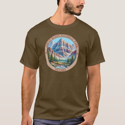 米国素晴らしネバダ州ベイスン国立公園 Tシャツ (正面)