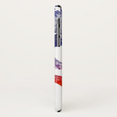 米国素朴国旗のアメリカンモノグラムイニシャル名 Case-Mate iPhoneケース (裏面/左)