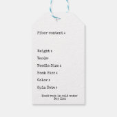 米国素朴手作り |羊のプリント ギフトタグ (裏面)