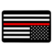 米国細赤線 マグネット (横)
