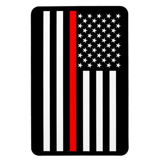 米国細赤線 マグネット (縦)