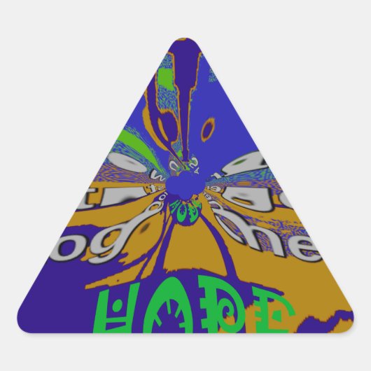 米国統一されたが共に強く望む 三角形シール (正面)