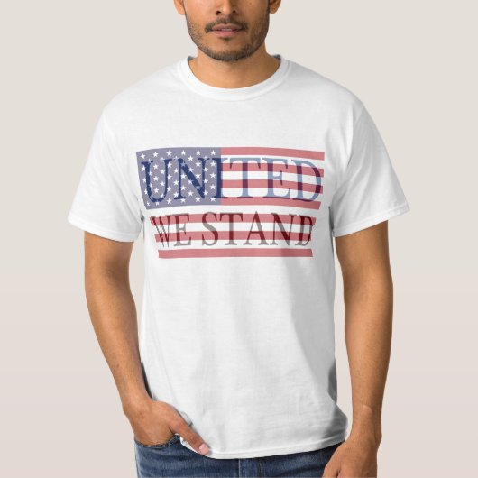 米国統一されたの旗揚げ Tシャツ (正面)