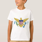 米国統一された州ヴァージン諸島国旗セントクロワ Tシャツ (正面)
