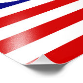 米国統一された州平和署名国旗 フォトプリント            (角)