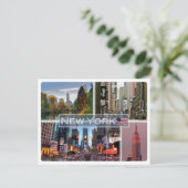 米国統一された州 – ニューヨーク –  ポストカード (スタンド正面)