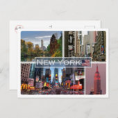 米国統一された州 – ニューヨーク –  ポストカード (正面/裏面)