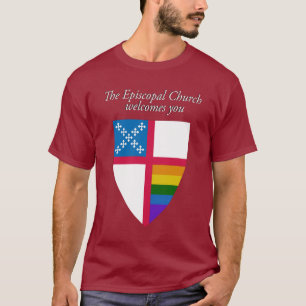 米国聖公会はLGBTQ歓迎します Tシャツ