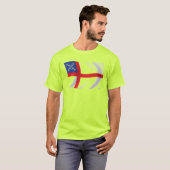 米国聖公会旗シャツ Tシャツ (正面フル)