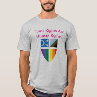 米国聖公会 トランスジェンダーの権利は人権です Tシャツ