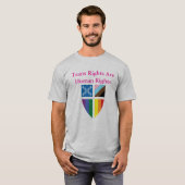 米国聖公会 トランスジェンダーの権利は人権です Tシャツ (正面フル)
