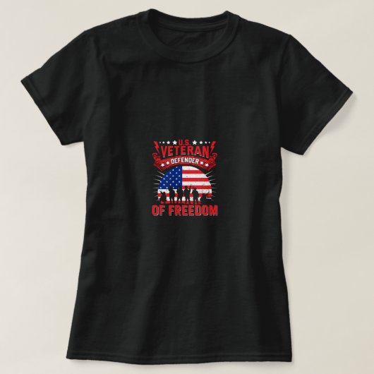 米国自由退役軍人擁護者 Tシャツ (デザイン正面)