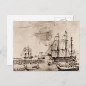米国船19世紀 ポストカード (正面/裏面)