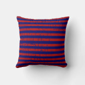 米国色ストライプのパーソナライズされた航海の計 クッション (裏面)