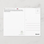 米国色彩の鮮やかサンフランシスコ女性用はがき ポストカード (裏面)