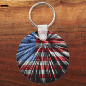 米国花火旗 キーホルダー (正面)