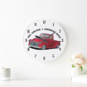 米国製のトラック ラージ壁時計 (ホーム)