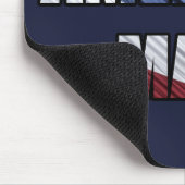 米国製の愛国的な赤白・青米国国旗 マウスパッド (コーナー)