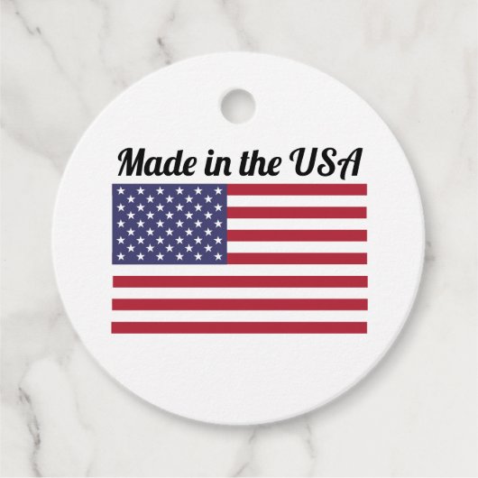 米国製アメリカ国旗 フェイバータグ (正面)