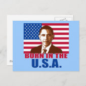 米国製生まれ品のオバマ大統領 ポストカード (正面/裏面)