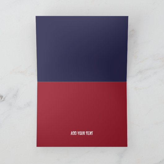 米国製統一された州国旗 カード (内部)