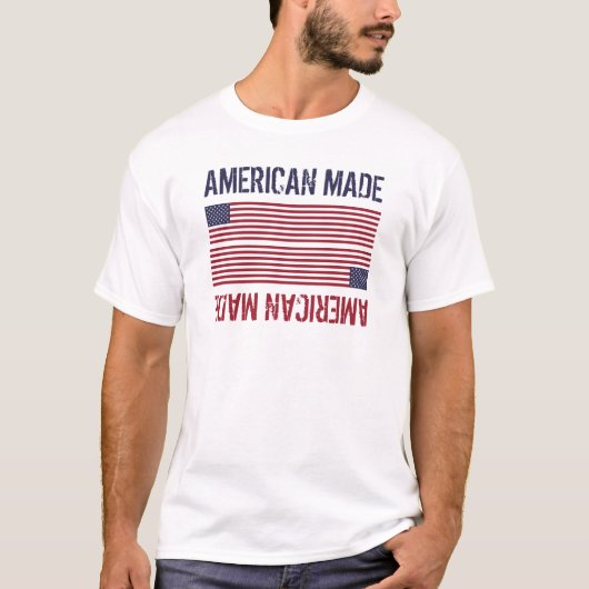 米国製統一された州国旗 Tシャツ (正面)