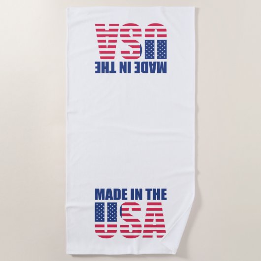 米国製 ビーチタオル (正面)