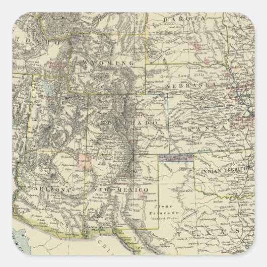 米国西部 スクエアシール (正面)