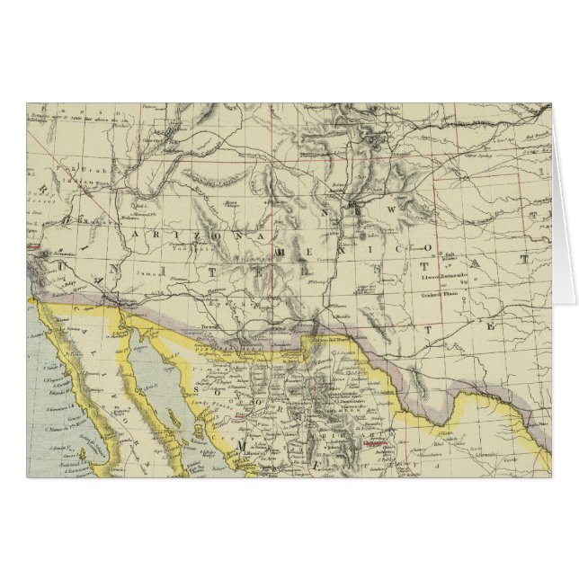 米国西部、メキシコ北部 (正面横)