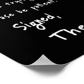 米国親愛のアンチトランプからの世界謝罪レター ポスター (角)