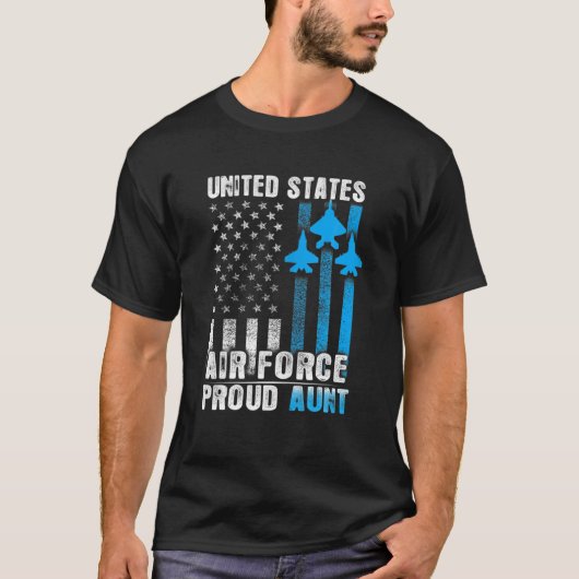 米国誇りを持ったおばさん空軍ヴィンテージ- USAF 誇りを持った Air F Tシャツ (正面)
