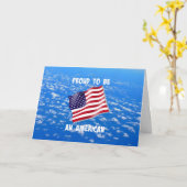 米国誇りを持った人になる カード (黄色い花)