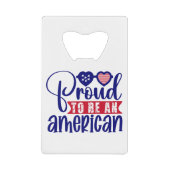 米国誇りを持った人になる クレジットカード栓抜き (正面)