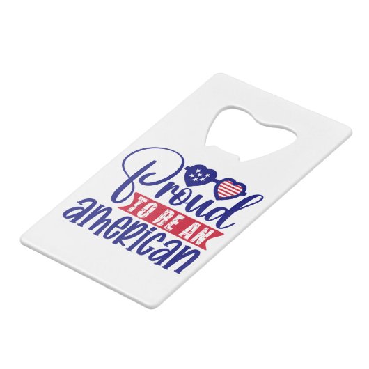 米国誇りを持った人になる クレジットカード栓抜き (正面アングル)