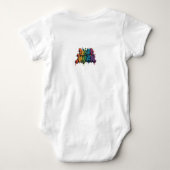 米国誇りを持った人になる ベビーボディスーツ (裏面)