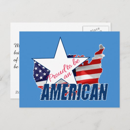 米国誇りを持った人になる ポストカード (正面/裏面)