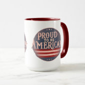 米国誇りを持った人になる マグカップ (正面右)