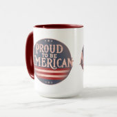 米国誇りを持った人になる マグカップ (正面左)
