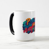 米国誇りを持った人になる モーフィングマグカップ (正面左)