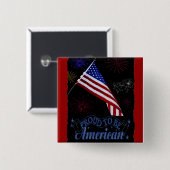 米国誇りを持った人になる 缶バッジ (正面&裏面)