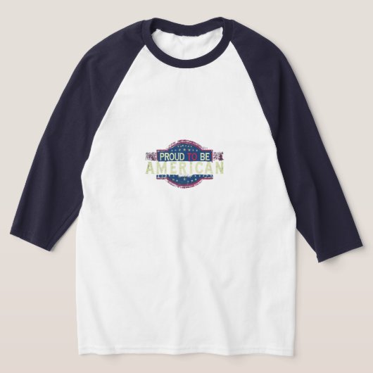 米国誇りを持った人になる Tシャツ (レイダウン)