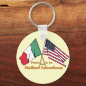 米国誇りを持った人イタリアンである キーホルダー (正面)