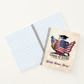 米国誇りを持った卒業スタイル ノートブック (内部)